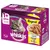 Ambalaj Whiskas Ragout pentru pisici adulte 1+ Jahre, selecție de carne de pasăre în jeleu, 12 plicuri. Text vizibil: 100% komplett & ausgewogen, Huhn, Ente, Geflügel, Pute.