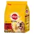 Pedigree Vital Protection Adult hondenvoer, 3 kg zak, met rund en groente. Zonder kunstmatige kleurstoffen. Tekst in het Duits: 'mit Rind & Gemüse', '100% complete'.