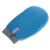 Blaue Pflege-Handschuh mit grauem elastischem Bündchen, geeignet für Fellpflege.