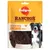 Pedigree Ranchos Jerkies met 100% natuurlijk kip, zichtbare stukjes gedroogd vlees in verpakking. Tekst: zonder granen, zonder suiker toegevoegd. Hond afgebeeld op de voorkant.