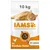 Saco de pienso para gatos IAMS 10 kg, texto visible: Advanced Nutrition your pet needs, 100% Complete & Balanced Nutrition, Mit frischen Huhn, 7+ Jahre. Imagen de un gato naranja.