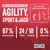 Texte en allemand : Gebrauchshunde Agility, Sport & Jagd. Mit wertvollen heimischen Kräutern. 67 % tierisches Protein, 24/18 Protein Fettgehalt, 0 % Zuckerzusatz. Happy Dog.