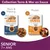 IAMS Collection Terre & Mer en Sauce pour chats seniors 7+ ans : 3x thon & hareng, 3x poulet. 99 % protéines animales, sachets illustrés et morceaux visibles.