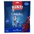 Rinti Chicko Mini, 225 г. Видими са мини хапки за кучета и текст: Mit 100% Ente*, Nur 3 kcal pro Stück, Mini Enten-Häppchen. Опаковка със син фон и илюстрация на куче.