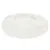 Ronde, witte pluche huisdierenmand met opstaande rand, volledig zichtbaar zonder merknaam of extra details.