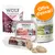 Wolf of Wilderness – assortiment d’aliments pour chien : sachet Leafy Willows, boîte Great Desert, boudin The Taste of Canada, conserve Green Fields. Pastille orange : Offre d’essai !