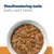 Bowl of pet food with text stating 'Mouthwatering taste pets can’t resist'.
