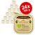 Lot de 24 barquettes Almo Nature bio organic maintenance, 100 g chacune, avec veau et légumes. Texte visible : FR-BIO-10 EU Agriculture, adult dog.