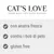 CAT'S LOVE, FEINE KOST FÜR FEINE KATZEN. con anatra fresca, contro i boli di pelo, gluten free.