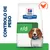 Embalagem de ração Hill's Prescription Diet r/d com imagem de cão, texto 'CONTROLO DE PESO' e ícone de frango no canto superior direito. Embalagem de ração Hill's Prescription Diet r/d com imagem de cão, texto 'CONTROLO DE PESO' e ícone de frango no canto superior direito.