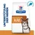 Hill's Prescription Diet k/d, image d'un chat, texte en allemand : UNTERSTÜTZUNG DER NIEREN, icône de poisson en haut à droite. Hill's Prescription Diet k/d, image d'un chat, texte en allemand : UNTERSTÜTZUNG DER NIEREN, icône de poisson en haut à droite.