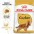 Balení Royal Canin Adult Cocker, obrázek granule na míru, text: Granule na míru, Zdravá kůže a srst, BREED NUTRITION, pes plemene kokršpaněl. Balení Royal Canin Adult Cocker, obrázek granule na míru, text: Granule na míru, Zdravá kůže a srst, BREED NUTRITION, pes plemene kokršpaněl.