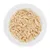 Bowl with shredded, cooked chicken meat. Product image for pet food.