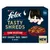Tasty Shreds Farm Selection, 12 pack with beef, chicken, duck and turkey in gravy. Includes new label and serving suggestion.
