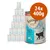 Feringa Game & Goose Adult, confezione 24x400g. Lattina con etichetta raffigurante un gatto nero su sfondo invernale, testo visibile: 'Homemade taste begins with love', 'with parsnips & rose hips'.