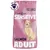 12.5kg bag labelled Sensitive Salmon Adult, new look same great taste, with illustration of a dog. Product name and key features visible on packaging.
