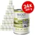 Wolf of Wilderness Green Fields 24x400 g dåser, 100% grain-free, lammekød med skovbær, rødder og vilde urter. Synlig tekst: LAMB WITH FRUITS OF THE FOREST, ROOTS AND WILD HERBS.