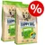 Happy Dog NaturCroq Lamb & Rice Adult. Made in Germany, 100% natural ingredients, no added sugar, suitable for adult dogs. Percent sign for discount promotion visible.