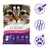 Sac de litière pour chat InterSand Classic Baby Powder 14 kg, Triple Action, avec pictogrammes : contrôle des odeurs, agglomération rapide, sans poussière. Texte visible en anglais et français.