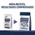 Duas embalagens de ração Advance Veterinary Diets Articular Senior 3 kg, com texto visível: 'Nova receita, resultados comprovados'. Mudança de design da embalagem apresentada.