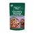 Country Hunter single animal protein turkey with superfoods, showing natural ingredients, no grain, hypoallergenic. Image includes food, raw ingredients, and a pet.