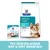 Hill's Prescription Diet Dental Care Mini t/d kutyatáp és Dental Care Chews csomagolás, angol nyelvű felirat: TRY OUR DELICIOUS DRY & WET VARIETIES