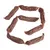 Dried sausages made from brown meat, linked in a chain. Suitable as a snack or reward for pets.