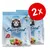 Lot de 2 sacs Porta 21 Superfood Menu 1 pour chat, poulet & canard, 2 kg chacun. Texte visible : German Premium Quality, 100 % real meat cubes, grain-free, shiny coat, strong immune system. Lot de 2 sacs Porta 21 Superfood Menu 1 pour chat, poulet & canard, 2 kg chacun. Texte visible : German Premium Quality, 100 % real meat cubes, grain-free, shiny coat, strong immune system.