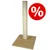 Rascador para gatos con base cuadrada beige y poste de sisal. Círculo rojo con símbolo de porcentaje blanco, indicando oferta o descuento visible en la imagen. Rascador para gatos con base cuadrada beige y poste de sisal. Círculo rojo con símbolo de porcentaje blanco, indicando oferta o descuento visible en la imagen.