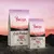Purizon Cold-Pressed kalkkuna hampunsiemenöljyllä, 90 % eläinperäisiä ainesosia, 10 % vihanneksia, 0 % viljaa. Pakkaus vuoristokuvioitu, saatavana 400 g ja suurempana.