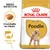 Confezione Royal Canin Adult Poodle, crocchetta su misura, salute del pelo, immagine di un barboncino e crocchetta. Testo visibile: BREED NUTRITION, Crocchetta su misura, Salute del pelo.