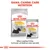 Royal Canin Dermacomfort Mini și All Sizes, hrană uscată și umedă pentru câini. Text: Gama Canine Care Nutrition. Mixul perfect între formula umedă și cea uscată.