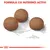 Trei crochete rotunde, diametru aproximativ 1 cm, text deasupra: FORMULĂ CU NUTRIENȚI ACTIVI. Linie de referință pentru dimensiune desenată sub crochete.