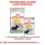 Royal Canin Dermacomfort MINI croquettes et Dermacomfort ALL SIZES sachet 85 g, programme Canine Care Nutrition. Texte visible : La combinaison parfaite de nos formules croquette et mousse.