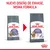 Royal Canin Appetite Control para gatos, muestra cambio de diseño de envase con el texto: Nuevo diseño de envase, misma fórmula. Se ven ambos paquetes y logotipo Royal Canin.