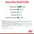 Analitikai összetevők: nyersfehérje 34,0 %, zsírtartalom 15,0 %, nyershamu 6,9 %, nyersrost 6,7 %, élelmi rost összesen 15,0 %. Összetevők és adalékanyagok felsorolva.