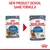 Royal Canin Care Light Weight cat food 85g, old and new packaging shown. Text: New product design, same formula. Proven results over 90% cats achieved weight loss in 8 weeks.