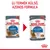 Royal Canin Light Weight macskaeledel 85 g, új csomagolás bemutatása. Felirat: Új termék külső, azonos formula. Mindkét tasakon macska és eledel látható.