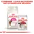 Royal Canin Feline Preference Aroma Exigent brokken en Royal Canin Instinctive natvoeding 85g. Tekst: Combineer 1 zakje natvoeding met de dagelijkse brokken.