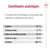 Constituants analytiques : protéine 8,1 %, cellulose brute 1,1 %, matières grasses 5,1 %, cendres brutes 1,5 %, humidité 80,9 %