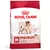 Sachet de croquettes Royal Canin medium adult, taille M pour chiens de 11 à 25 kg, mention « Muscle mass support », illustration d’un chien adulte, texte en anglais et français visible.