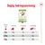 Daglig fodringsanvisning for Royal Canin X-small adult: 1 kg 24–31 g, 2,5 kg 47–62 g, 4 kg 67–88 g afhængig af aktivitet. Tabel med tre aktivitetsniveauer.