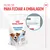 ROYAL CANIN TRAINING TREATS TASTY CHEWS Low calorie 110 g. Fecho zip para fechar a embalagem, texto visível na imagem com destaque para o sistema de fecho.