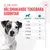 Utfodringsråd för hundgodis: max antal bitar per dag enligt hundens vikt, från 3 bitar för <2 kg till 31 bitar för 20 kg. Text: Ge din hund välsmakande tuggbar godbit.