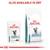 Royal Canin Veterinary Skin & Coat food shown in wet and dry packaging, with text stating 'Also available in dry'.