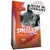 Balení Smilla Adult Rind Beef 1 kg s obrázkem šedé kočky, texty: 'ausgewogene Ernährung', 'Finest Healthy Nutrition', 'Made in Germany', ikony složení a vlastností.