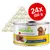 Natural Trainer Con Manzo with Beef, 24 Dosen à 150 g, Small & Toy (1-10 kg), Adult (>10 Monate), Abbildung einer Dose mit Hund und Fleischstück.