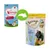 Packaging change for Feringa Crunchy Bites with salmon, showing old and new designs. Both packs highlight salmon flavour and product is suitable for adults.
