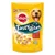 Bolsa de snacks para perros Pedigree Tasty Bites Cheesy Bites. Texto visible: Omega 3, Vitamins, Minerals. Con queso y buey. Imagen de los snacks en la parte inferior. Bolsa de snacks para perros Pedigree Tasty Bites Cheesy Bites. Texto visible: Omega 3, Vitamins, Minerals. Con queso y buey. Imagen de los snacks en la parte inferior.