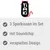 Tiaki. 3 Spielkissen im Set, mit Soundchip, verspieltes Design.